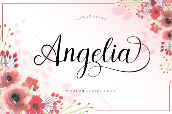 Angelia Script: A Modern, Feminine Typeface for Elegant Design