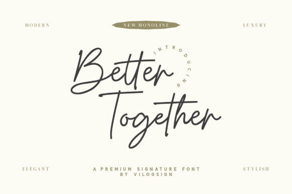 Better Together: A Modern Script for Elegant Branding