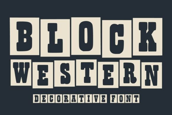Block Western: A Bold Typeface for Striking Designs
