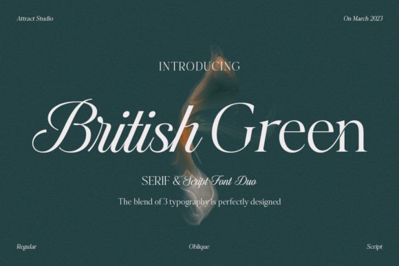British Green: A Classic Font Duo for Modern Design