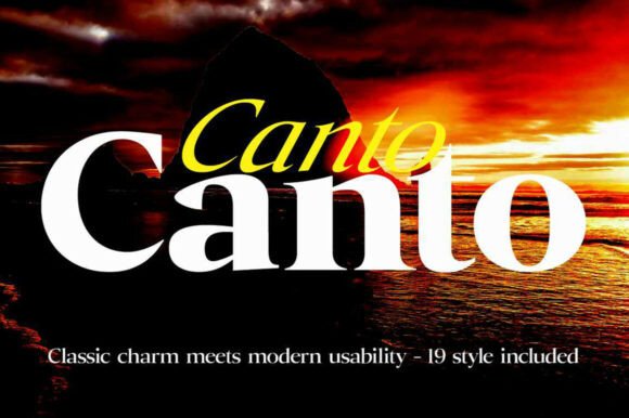 Canto: The Serif Font Blending Heritage and Modern Design