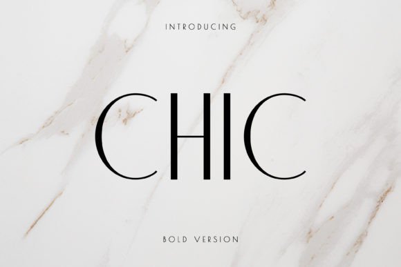 Chic Font: Elegant Sans Serif for Modern Design
