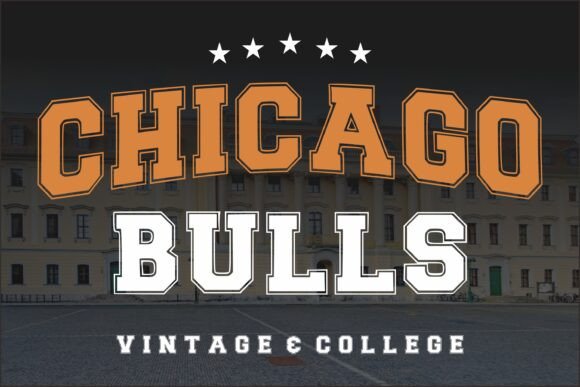 Chicago Bulls: A Varsity Font for Bold Designs