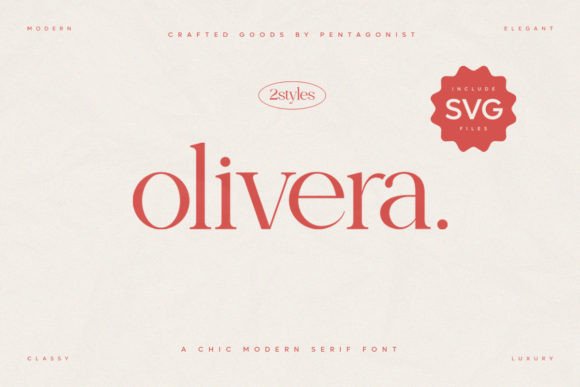 Discover Olivera: A Serif Font for Elegant Design
