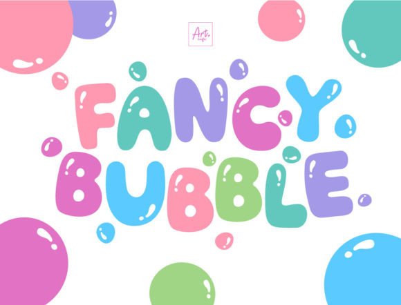 Discover the Joyful Charm of the Fancy Bubble Typeface