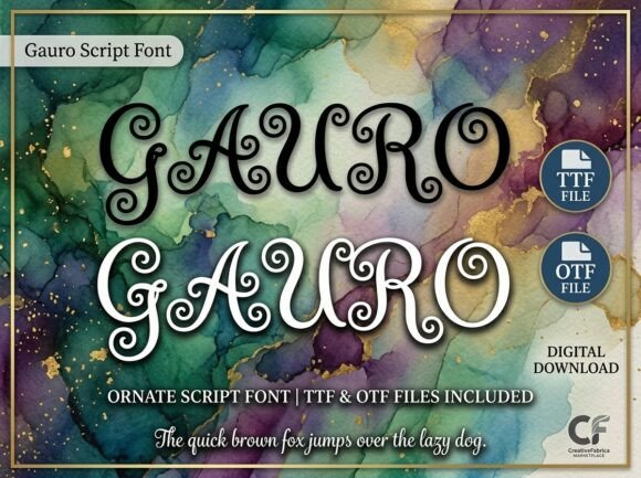 Gauro: A Typeface That Commands Royal Attention