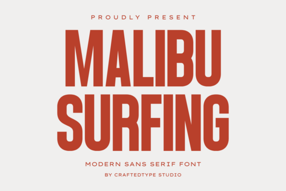 Malibu Surfing: A Modern Sans Serif for Bold Creators