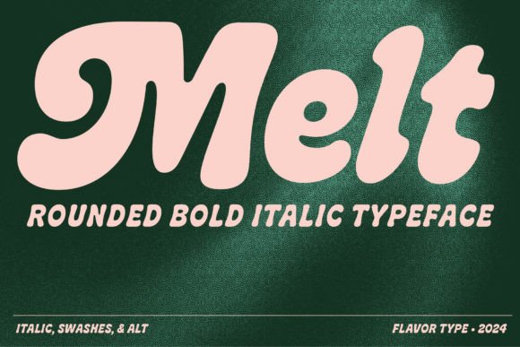 Melt: A Bold, Curved Typeface for Modern Design