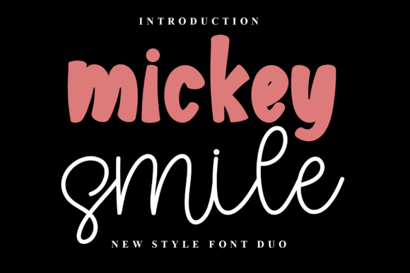 Mickey Smile: A Festive Typeface for Cheerful Designs
