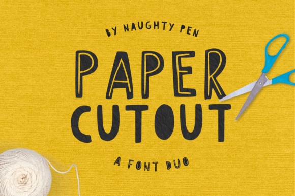 Paper Cutout: A Bold and Playful Display Font
