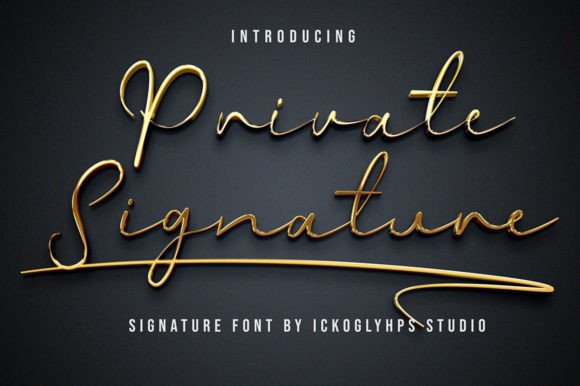 Private Signature Font: Your Guide to Elegant Handwritten Design