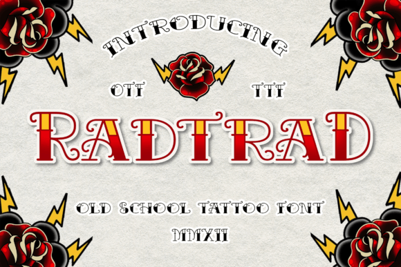 Radtrad: A Bold Blackletter Typeface with Vintage Edge