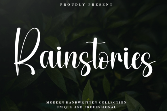 Rainstories: The Elegant Modern Script Font
