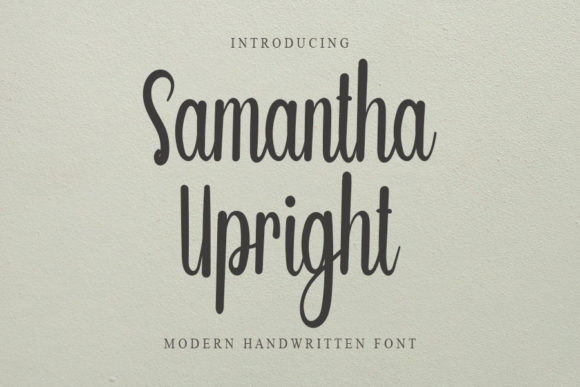 Samantha Upright: A Modern Handwritten Typeface