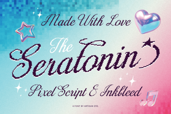 Seratonin: A Retro-Futuristic Script Font for Modern Design