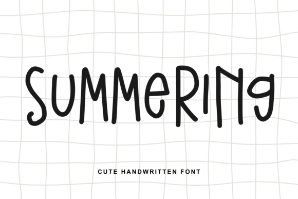 Summering Font: A Handwritten Typeface for Joyful Design