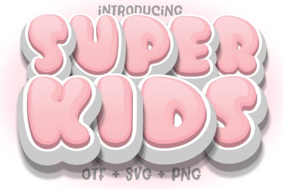 Super Kids: A Fun Bubble Font for Creative Projects