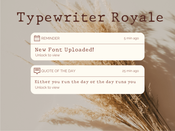 Typewriter Royale: Vintage Spark for Modern Designs